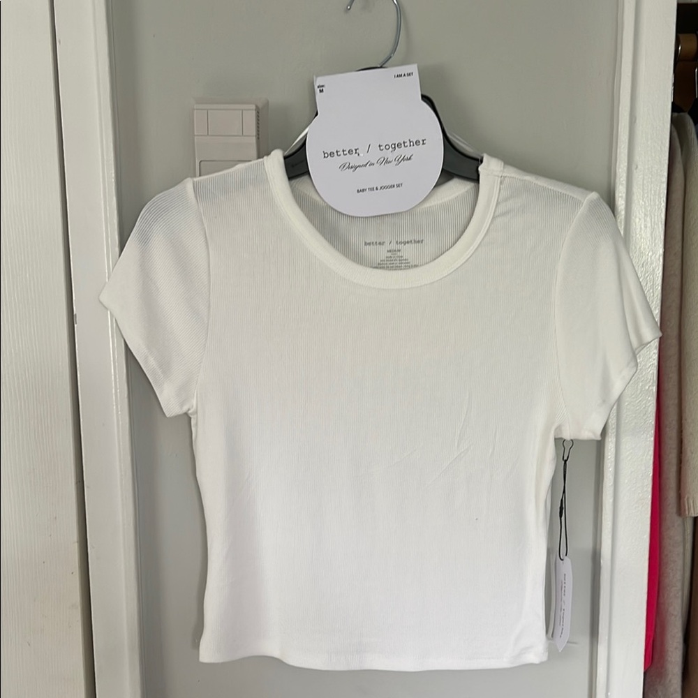 Together White Crop Top Essential
